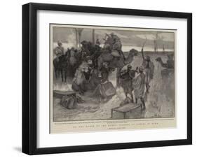 On the March to Abu Hamed, Loading Up Camels at Dawn-Frank Craig-Framed Giclee Print