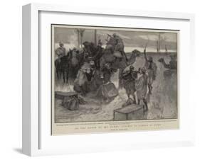 On the March to Abu Hamed, Loading Up Camels at Dawn-Frank Craig-Framed Giclee Print