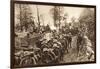 On the March to Cividale, 1917 (B/W Photo)-German photographer-Framed Giclee Print