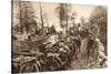 On the March to Cividale, 1917 (B/W Photo)-German photographer-Stretched Canvas