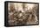 On the March to Cividale, 1917 (B/W Photo)-German photographer-Framed Stretched Canvas
