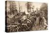 On the March to Cividale, 1917 (B/W Photo)-German photographer-Stretched Canvas