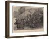 On the March to Ladysmith, a Jam at a Drift in a Narrow Gorge-John Charlton-Framed Giclee Print