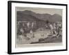 On the March with the Tirah Expedition, a Dip in the Kohat Stream-Henry Marriott Paget-Framed Giclee Print