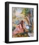 On the Meadow-Pierre-Auguste Renoir-Framed Giclee Print