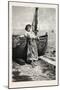 On the Mediterranean, 1882, Boat, Girl, Sea-null-Mounted Giclee Print