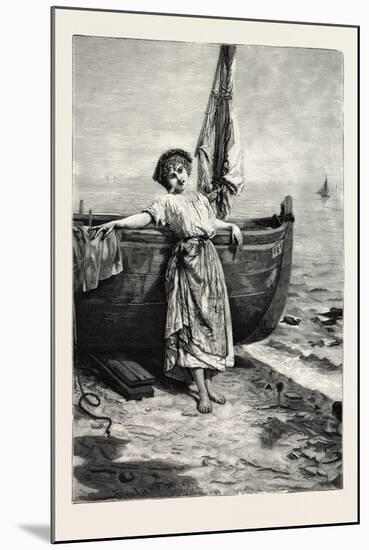 On the Mediterranean, 1882, Boat, Girl, Sea-null-Mounted Giclee Print