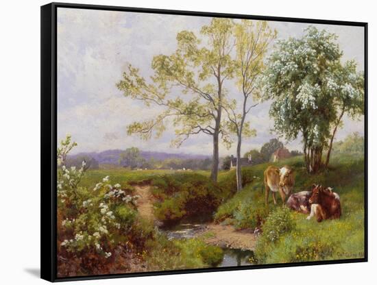 On the Minnow Stream, Dorking, Surrey-Charles Collins-Framed Stretched Canvas