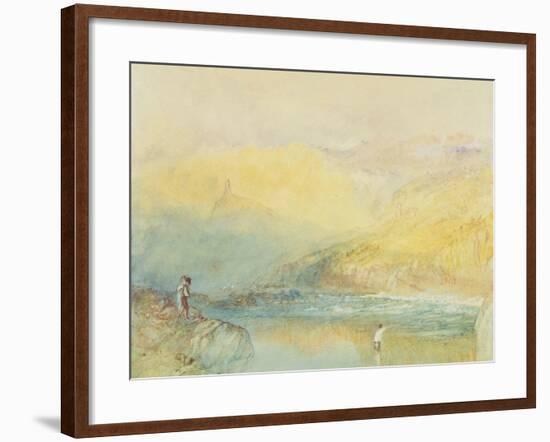 On the Mosell, Near Traben Trarabach, C.1841-J. M. W. Turner-Framed Giclee Print