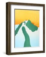 On The Mountain-Stephen Huneck-Framed Giclee Print