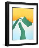 On The Mountain-Stephen Huneck-Framed Giclee Print