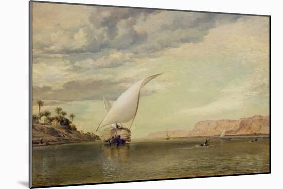 On the Nile-Edward William Cooke-Mounted Giclee Print