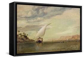 On the Nile-Edward William Cooke-Framed Stretched Canvas
