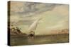 On the Nile-Edward William Cooke-Stretched Canvas