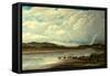 On the Nith, 1899 (Oil on Canvas)-James Orrock-Framed Stretched Canvas