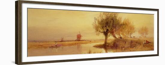 On the Norfolk Broads, Evening-Edward Duncan-Framed Giclee Print