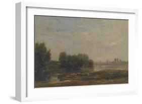 On the Oise, 1863-Charles Francois Daubigny-Framed Giclee Print