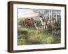 On the Old Road-Trevor V. Swanson-Framed Premium Giclee Print