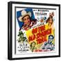 On the Old Spanish Trail, Top Left: Roy Rogers; Below: Andy Devine, 1947-null-Framed Art Print