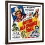 On the Old Spanish Trail, Top Left: Roy Rogers; Below: Andy Devine, 1947-null-Framed Art Print