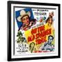 On the Old Spanish Trail, Top Left: Roy Rogers; Below: Andy Devine, 1947-null-Framed Art Print