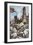 On the Old Walls of Verdun, France, June 1916-Francois Flameng-Framed Giclee Print