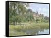 On the Ouse at Hemingford Grey, 1890-William Fraser Garden-Framed Stretched Canvas
