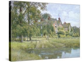On the Ouse at Hemingford Grey, 1890-William Fraser Garden-Stretched Canvas