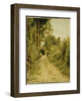 On the Path-Pierre-Auguste Renoir-Framed Giclee Print