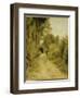 On the Path-Pierre-Auguste Renoir-Framed Giclee Print