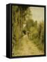 On the Path-Pierre-Auguste Renoir-Framed Stretched Canvas