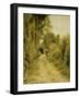 On the Path-Pierre-Auguste Renoir-Framed Giclee Print