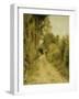 On the Path-Pierre-Auguste Renoir-Framed Giclee Print