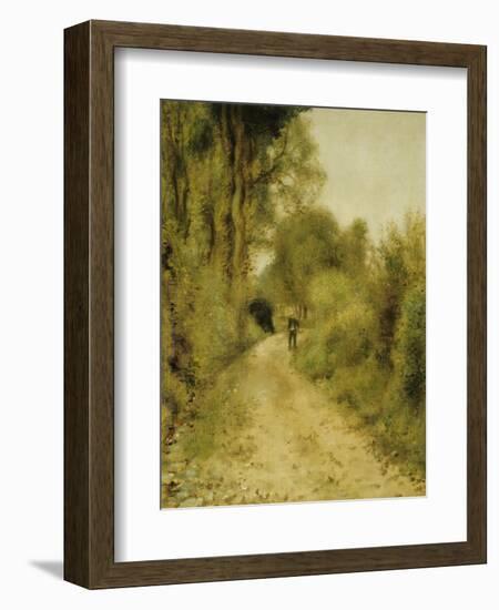 On the Path-Pierre-Auguste Renoir-Framed Giclee Print