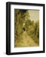 On the Path-Pierre-Auguste Renoir-Framed Giclee Print