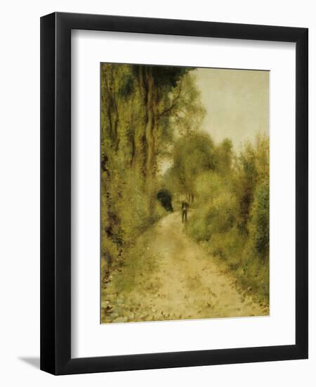 On the Path-Pierre-Auguste Renoir-Framed Giclee Print