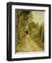 On the Path-Pierre-Auguste Renoir-Framed Giclee Print