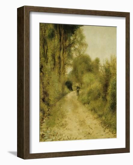 On the Path-Pierre-Auguste Renoir-Framed Giclee Print