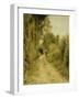 On the Path-Pierre-Auguste Renoir-Framed Giclee Print