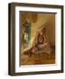 On the Patio-Frederick Arthur Bridgman-Framed Giclee Print