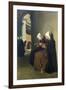 On the Pauper's Bench, Souvenir of Brittany, 1864 (Oil on Canvas)-Francois Bonvin-Framed Giclee Print