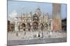 On the Piazza San Marco, Venice-Antonio Reyna Manescau-Mounted Giclee Print