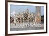 On the Piazza San Marco, Venice-Antonio Reyna Manescau-Framed Giclee Print