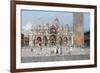 On the Piazza San Marco, Venice-Antonio Reyna Manescau-Framed Giclee Print