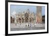 On the Piazza San Marco, Venice-Antonio Reyna Manescau-Framed Giclee Print