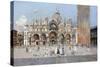 On the Piazza San Marco, Venice-Antonio Reyna Manescau-Stretched Canvas