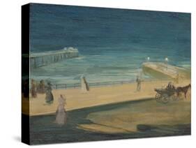 On the Pier, Brighton-Charles Edward Conder-Stretched Canvas