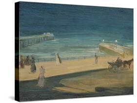 On the Pier, Brighton-Charles Edward Conder-Stretched Canvas