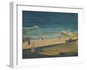 On the Pier, Brighton-Charles Edward Conder-Framed Giclee Print