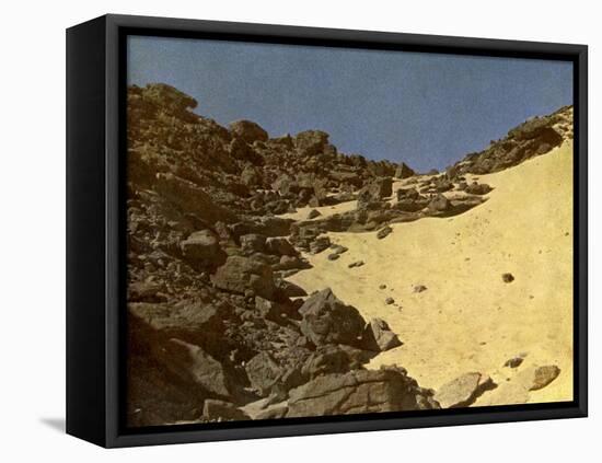 On the plateau of the Sahara, Egypt-English Photographer-Framed Stretched Canvas
